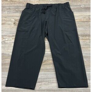 All In Motion Women's L Cropped Athletic Pants‎ Black Pull-On
